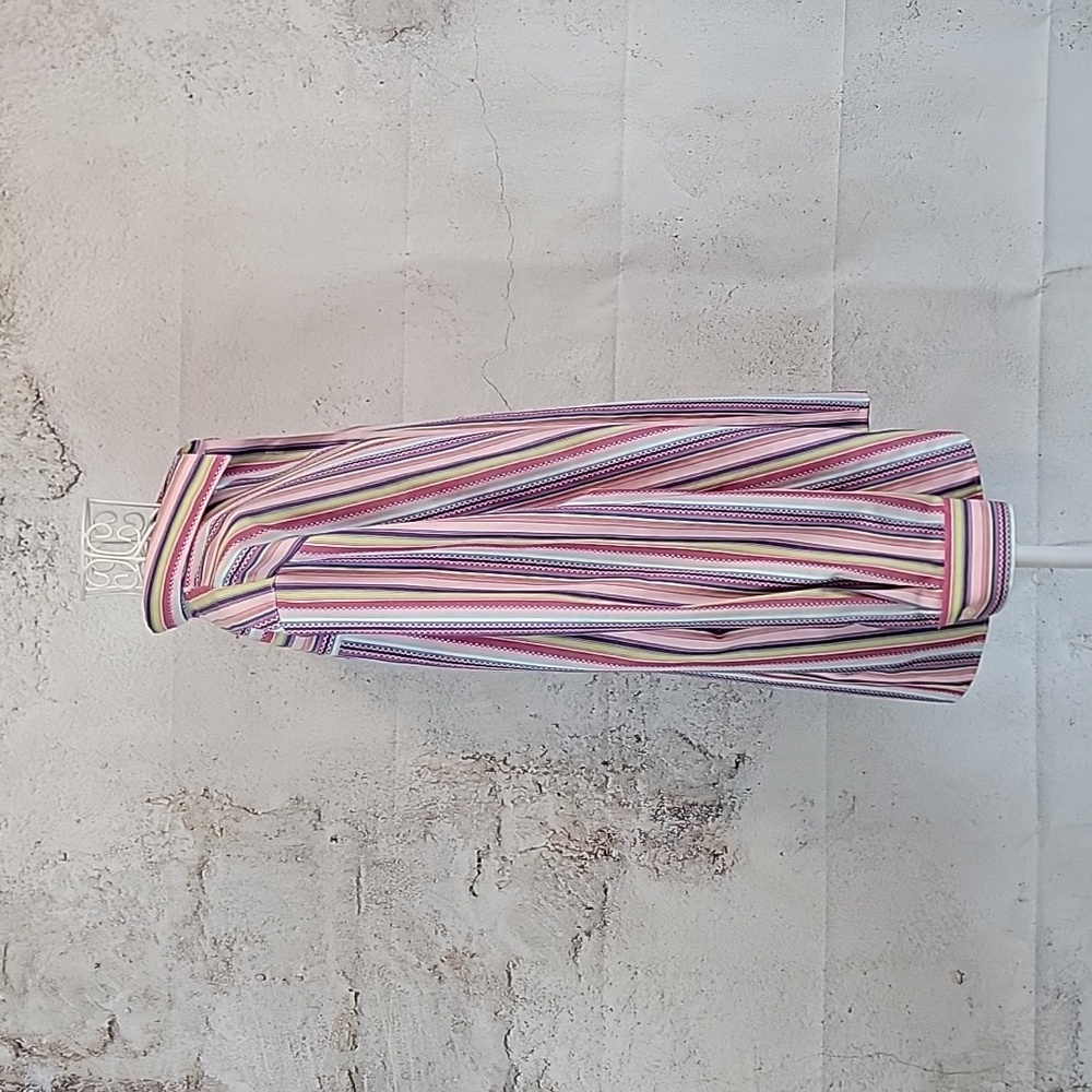 Foxcroft Button-Down Shirt Multicolor Striped Wom… - image 5